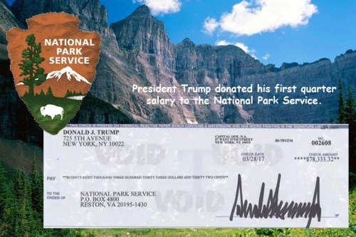 2017_04 03 Trump donates salary