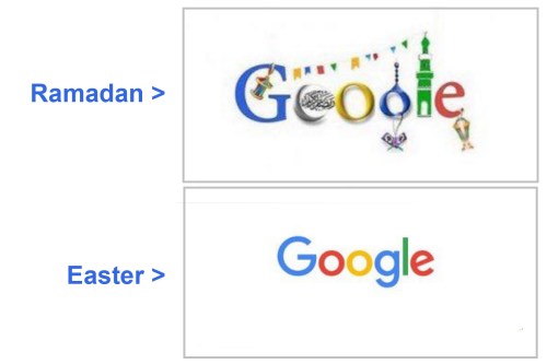 Google holiday displays