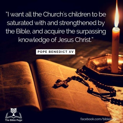 Pope Ben XV - saturate in the Bible