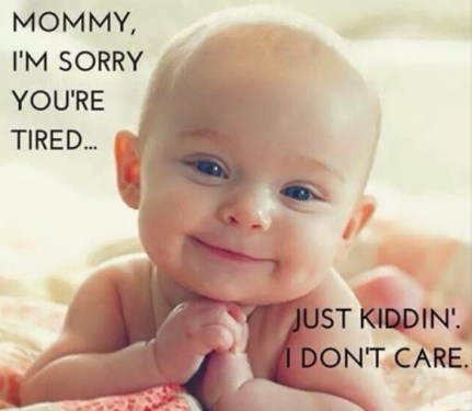 BABY tired mom
