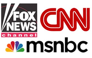 Cable news logos