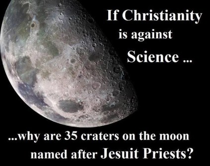CATHOLIC 35 moon craters named for Jesuits