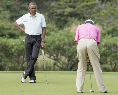 2014_12 Obama bumps wedding for golf