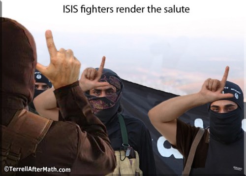 2017_05 25 ISIS salute by Terrell