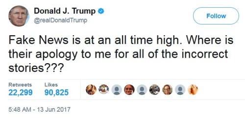 2017_06 13 Donald Trump tweet