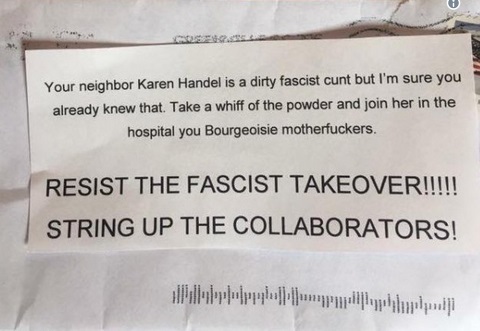 2017_06 15 Threatening note to Handel's neighbors