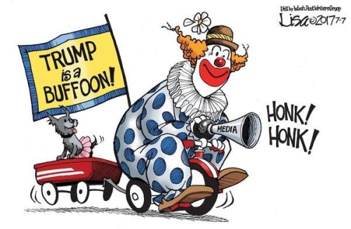 2017_07 07 Trump is a buffoon toon