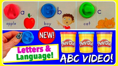 Play Doh Letters and Language