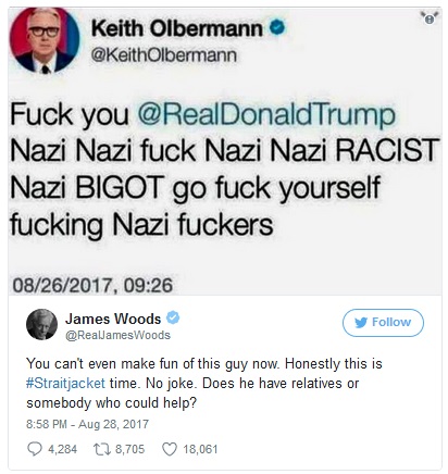 2017_08 28 Woods takes down Olbermann