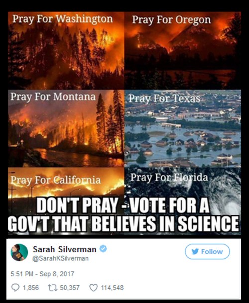 2017_09 08 Silverman don't pray meme