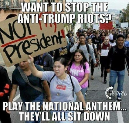 ANTHEM stop anti-trump protests
