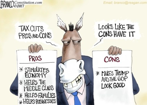 2017 Tax cuts toon by Branco