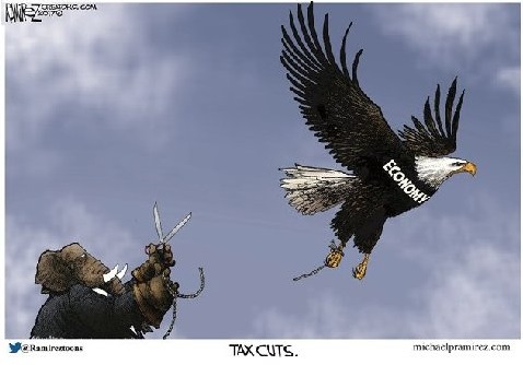 2017_12 GOP tax cuts toon by Ramirez