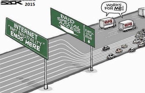 Net neutrality toon