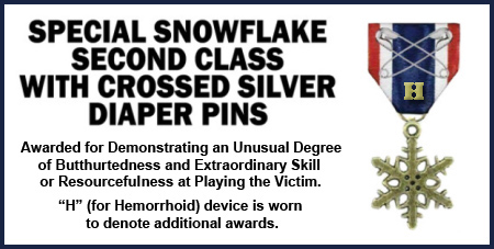 Special Snowflake Medal with H Device