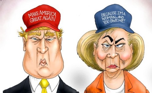 2016 Trump v Hillary campaigns
