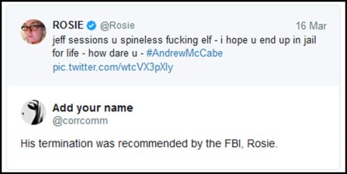 2018_03 16 Rosie tweet