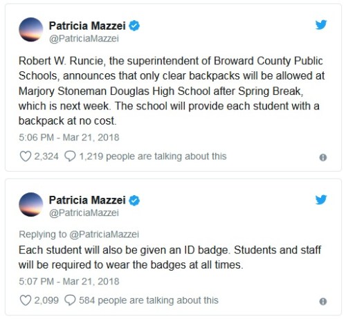 2018_03 21 Broward Cty clear backpacks