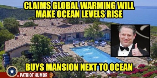 CLIMATE Al Gore's mansion by the ocean