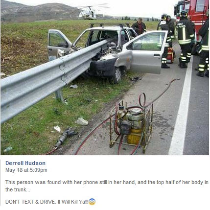 2018_05 18 Don't text and drive