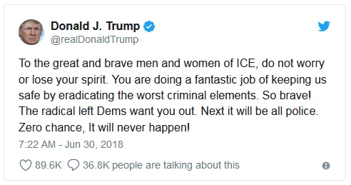 2018_06 30 Trump tweet ICE