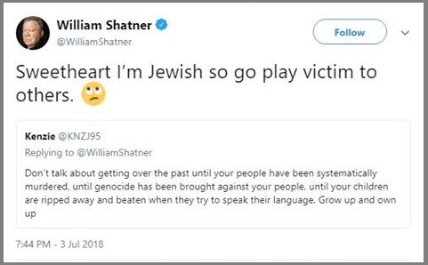 2018_07 03 Shatner tweet