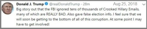 2018_08 25 Trump tweet