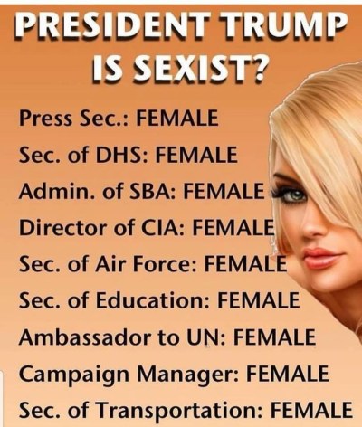 2018_08 Trump is sexist NOT