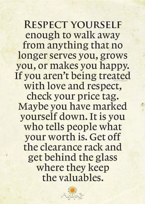 2018_10 21 Respect yourself