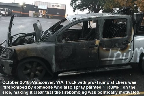 2018_10 Truck firebombed