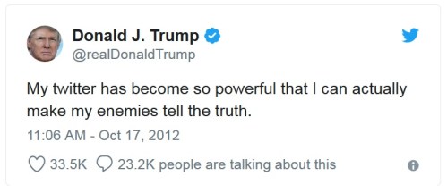 2012_10 17 Trump Tweet
