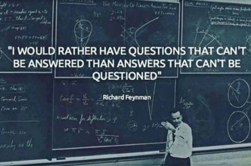 2018_11 17 Feynman quote re questions
