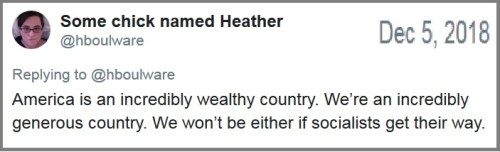 2018_12 05 Socialism tweet