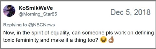 2018_12 05 Toxic femininity