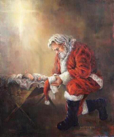 2018_12 06 Santa praying Jesus