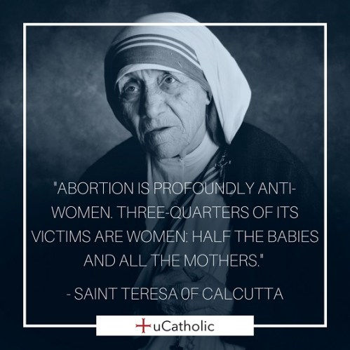 2018_12 15 St Teresa of Calcutta - Abortion
