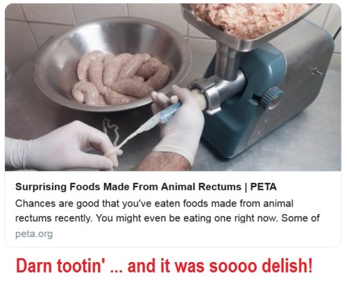2018_12 25 PETA sausage