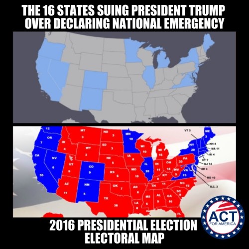 16 states suing Trump