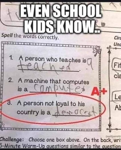 Even school kids know