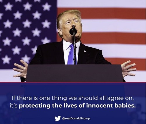 Trump protecting babies