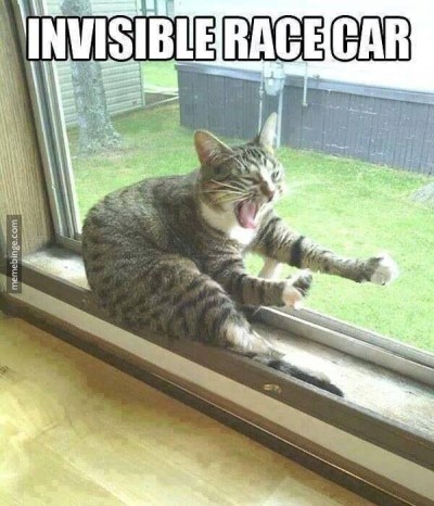 CAT invisible race car - sent to KK