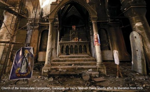 ISIS trashed church