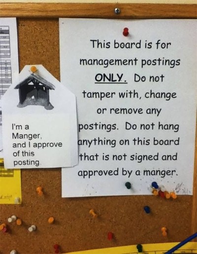 Manger posting