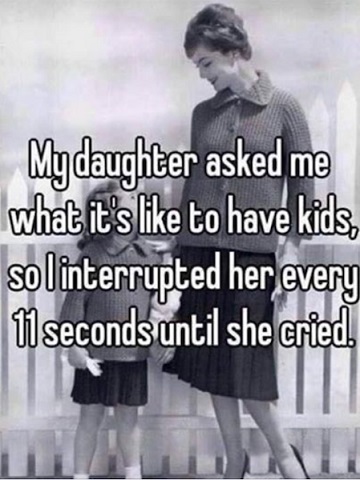 PARENTING interrupting