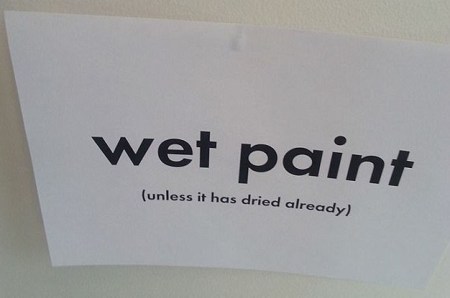REAL SIGN Wet paint sign PN