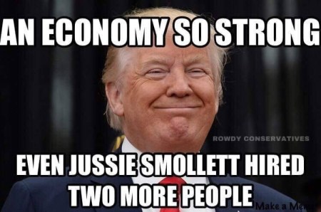 Trump economy Smollett