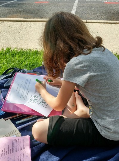 2019_05 06 Bunny writing