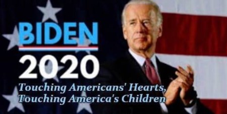 2020 Biden touching