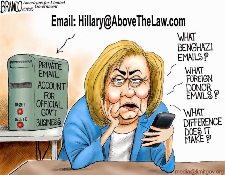Hillary above the law