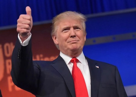 Trump thumbs up